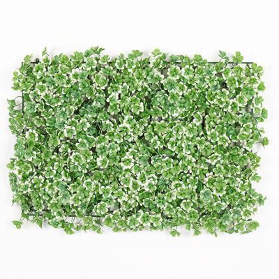 China Decorate Four Layer and PE Faux Boxwood Hedge Vertical Wall Rolls Green Outdoor UV Layer Artificial Panels For Vertical Garden for sale