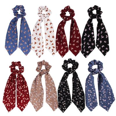 China Printing Yucat New Women Fashion Accessories Scrunchies Elastic Hair Ties Ponytail Holders Printing Scarf Scrunchies for sale