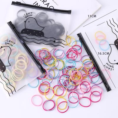 China High Quality Colorful Yucat Korean Women's Cute Gift Set Colorful Baby Hair Rings Elastic Rubber Band Kid Girls Child Elastic Hair Ties for sale