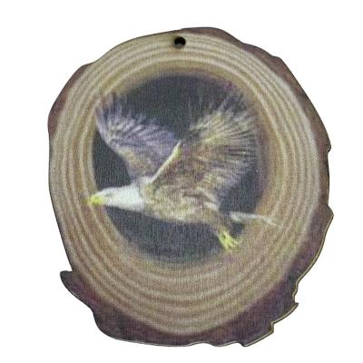 China High Quality Wooden Eagle Pattern For Decoration Laser Engraver Wholesale Natural Wood Crafts From China for sale