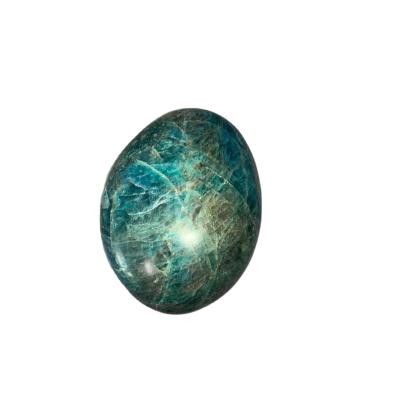 China China Crystal Stone Palm Raw Blue Apatite Freeform Natural Polished Gemstone For Healing for sale