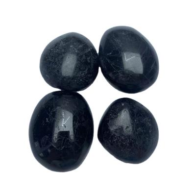 China China wholesale tumbled black obsidian palm stone quartz crystal stone palm for sale