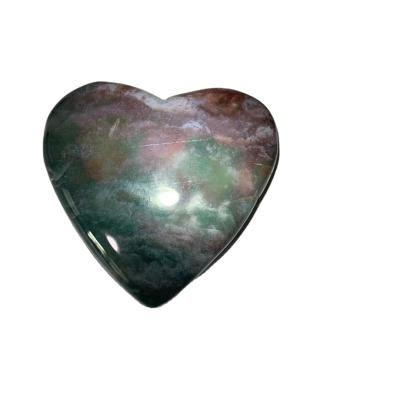 China Natural China Ocean Jasper Stone Heart Healing Crystal Polished For Decoration for sale