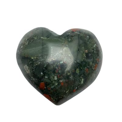 China China Hot Sale Natural High Quality Crystal Heart Carving Crafts Blood Stone Heart for sale