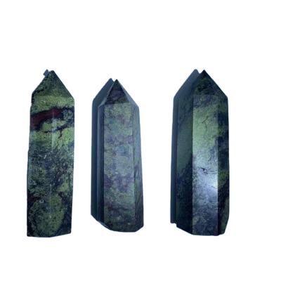 China China Dragon Blood Stone Natur High Quality Natural Colorful Quartz Wholesale Crystal Obelisk Point for sale