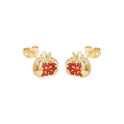 China Factory Wholesale Trendy Gold Color Brass Stud Earrings With RIBBON PIN Earring Jewelry Making Supplies Diy Accessories S925 for sale