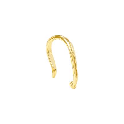 China Fashionable Factory Wholesale Gold Plating Earring Earring And White Color Earring Brass Jewelry Making Supplies Diy Accessories for sale