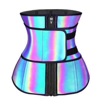 China Waist Trainer Laser Surface Plus Waist Trainer Bone Shaper 9 Waist Trainer Breathable Steel Laser Shapewear for sale