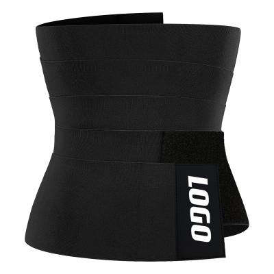 China Breathable Custom Bandage Belly Belly Wrap Around Waist Trainer Belt Bands Belt Invisible Waist Wrap Band for sale