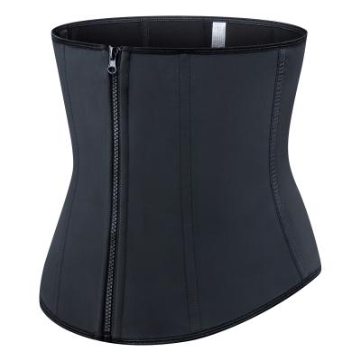 China High Quality Breathable Women Latex Waist Trainer Corset Shapewear Waist Cincher Body Shaper With Zipper for sale