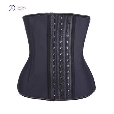 China Women's Breathable 9-25 Waist Trainer Steel Bone Latex Shaping Cincher Corset Waist Shaper Without Holes for sale