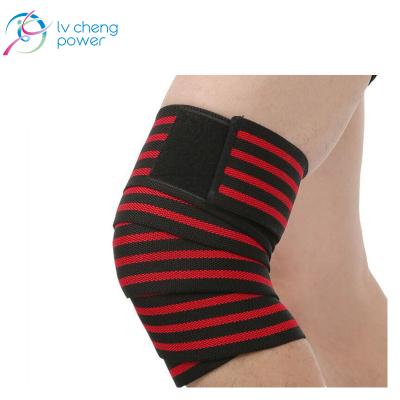 China Amazon Hot Sale Breathable Knee Brace Wrap Support Fitness Weightlifting Knee Strap Elastic Squats Heavy Duty Knee Support Belt for sale