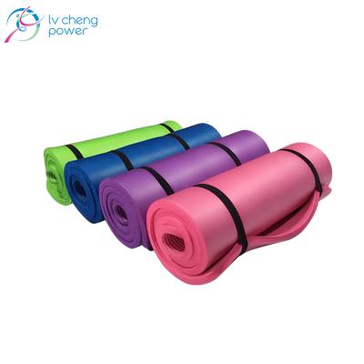 China Large Inventory Clearance NBR Natural Rubber Kids Hot Yoga Pilate Yoga Mat Small Price 150*61*1cm for sale