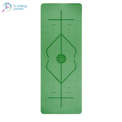 China High Density Sweat-absorbing Fitness Anti-Slip Exercise Workout Waterproof PU Yoga Mat 4mm for sale