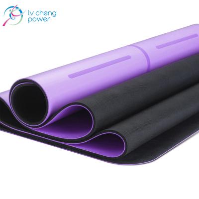 China Eco-Friendly Natural Rubber Anti-tear Sweat-absorbing PU Yoga Mat Hot Factory 3mm for sale