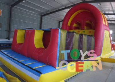 China Durable Fun Inflatable Obstacle Course Inflatable Combo With Two Lanes Slide for sale