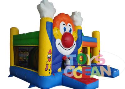 China Combinado estupendo de salto inflable de los castillos de Multiplay del payaso colorido con la diapositiva en venta