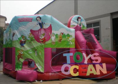 China Princesa rosada Inflatable Bouncer Combo del marco/la casa de la despedida para los niños parquea en venta