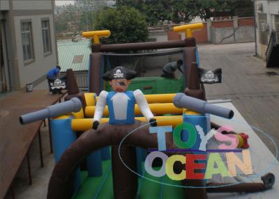 China Curso de salto combinado de la gorila inflable divertida gigante del obstáculo para carrera funcionada con en venta