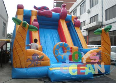 China Octopus Theme Gaint Inflatable Slides For Playground , Inflatable Water Slide Rentals for sale