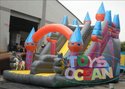 China Giant 0.55mm PVC Viyle Double Inflatable Slides For Amusement Park for sale