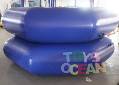 China Trampolín flotante inflable del agua del juego inflable azul marino del agua del diámetro 3M en venta