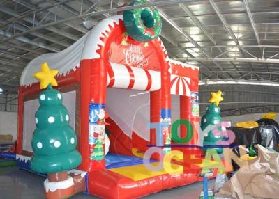 China Das crianças de salto infláveis do castelo do Natal do boneco de neve o castelo Bouncy com corrediça à venda