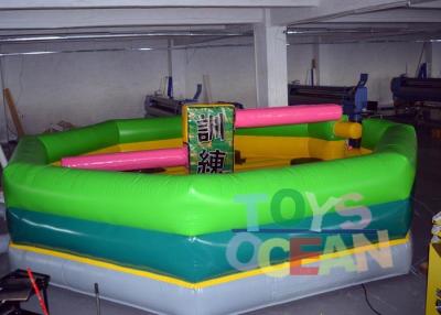 China Paseo inflable de la fusión del juego del deporte del Wipeout de los solos juegos interactivos inflables del palillo en venta