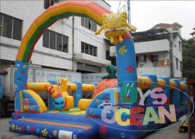 China Customized Inflatable SpongeBob Kid Playground Inflatable With Arch for sale