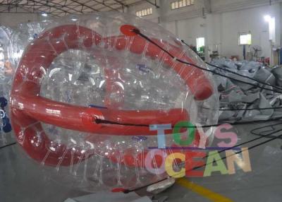 China Tubo inflable divertido del agua de la bola de Barf del color rojo que juega en el agua en venta