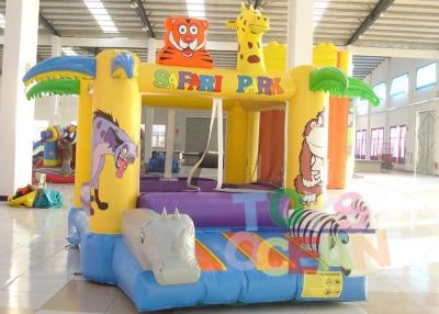 China Casa de salto inflable divertida de la despedida del parque interior del safari para los niños en venta