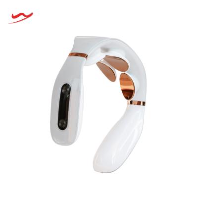 China Good Body Supply Custom Design Intelligent Rechargeable Radio With Portable Personal Vibration Neck Massager for sale