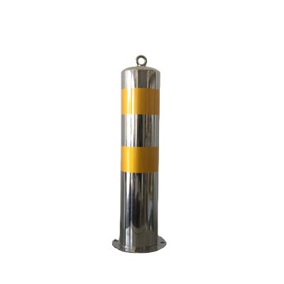 China 201 stainless steel stainless steel traffic drafter posts, traffic bollards, parking barrier post for sale