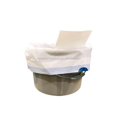 China Waterproof Commode Liners Medical Grade Bag Waist Universal Commode Liner With Super Absorbent Pad for sale