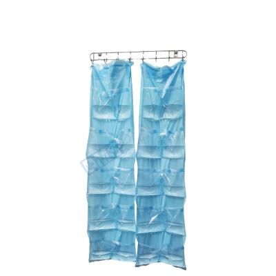 China 10 Compartments Sponge Maker Blue Counter Bags Supporting 10 Compartments With Hanger Holes Custom Printing Logo for sale