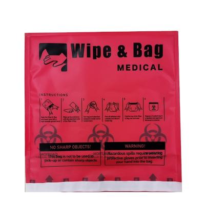 China Chemical Lab/Medical EVA+ Artificial Cotton Chemo Bio-Cloth Customized Bag For Lab/Medical Use Made In China for sale