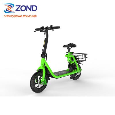 China 2021 hot sale unisex smart electric scooter,outside shopping delivery scooter,popular basket motor 500W Eu warehouse scooter for sale