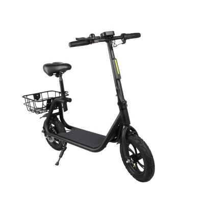 China Factory Price 36V Unisex Foldable Electric Scooter with Detachable Seat in Europe Warehouse for sale