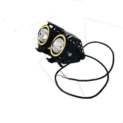 China Waterproof Electric Scooter LED Front Angel Lamp Aluminum Alloy ABS Scooter Headlight for sale