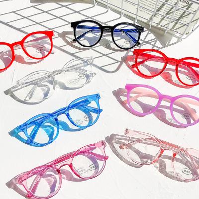 China Optical Glasses Shape To Children Kids Glasses Frame Clear Circle Shape Anti Blue Light Blocking Frames Glasses For 3 To 8 Years Girls Boys for sale