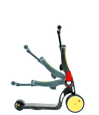 중국 3 In1 Kids Foot Toys Scooter Blue Orange Red Black Purple Body Metal Customized Rocker Box Logo Outdoor Fabric Packing Wheels 판매용