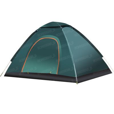 China Diamond Ground Nail Outdoor Tent Double 3-4 Hexagonal Speed ​​Automatic Opening Can Be Customized Logo Camping Camping Tent Beach Rainproof for sale