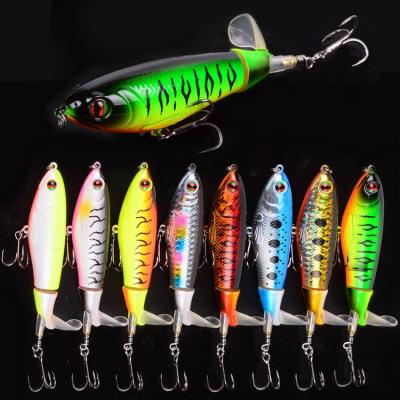 Chine Durable Hard Plastic Pencil Floating Bait Metal Fin Fishing Lure Crankbait Fishing Lures à vendre