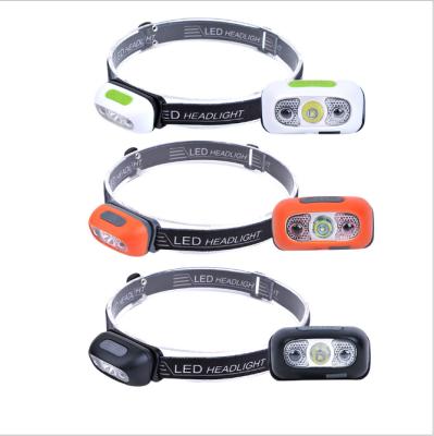 中国 ABS plastic best-selling outdoor 3W headlight lamp beads, fishing lamp, mountaineering cat eye lamp battery type 販売のため