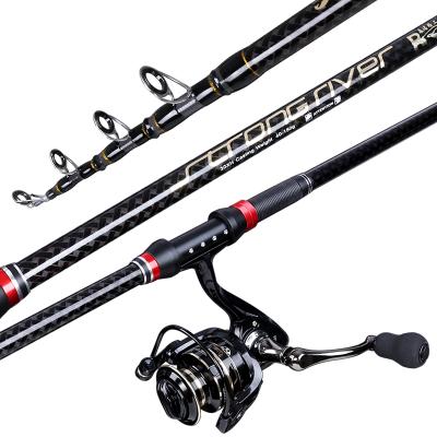 China Spinning Rod 2.4m-5.4m High Quality Pole Lightweight Carbon Fiber Super Carbon Fiber Telescopic Handle Sections Lightweight Sea Long for sale