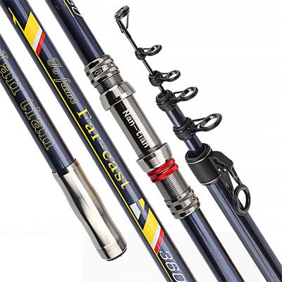 China Telescopic Fishing Rod Distance Throwing Fishing Rod Lightweight High Carbon Saltwater Guide Ring Rods Fishing 4.5m 5.4m 3.6m for sale