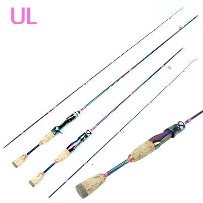 Cina Wholesale Spinning Olta Peche 1.8m Ultralight Lure Pole 2 Section Porcelain UL Lightweight Carbon Fiber Fishing Rod in vendita