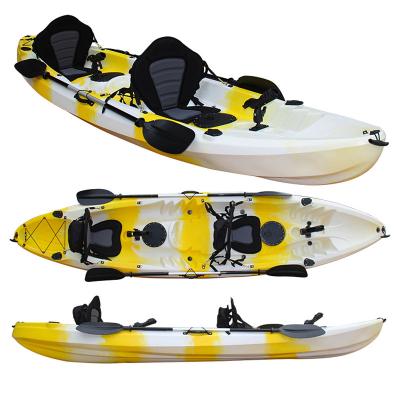 中国 Chinese wholesale cheap plastic sea kayak two person kayak 3 person no 3.8m fishing boat inflatable canoe kayaking on sale 販売のため