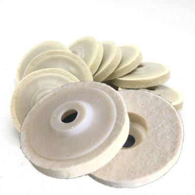 China Good Quality Polishing China 4 Inch Wool Polishing Angle Grinder Wheel, Wool Felt Wheel for sale