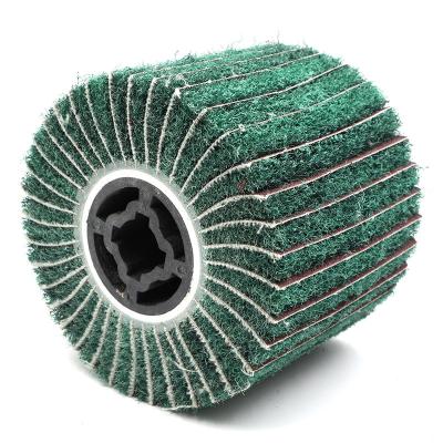 China For metals polishing machine factory price drawing 7447 and 8698 high quality nylon abrasive cloth metal polishing wheel for stainless steel tube for sale